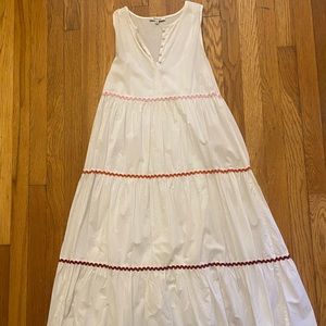 Madewell Rick Rack White Maxi Sundress